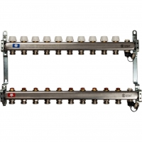 Коллекторная группа Stout SMS-0932 1"х3/4" 10 выходов, без расходомеров