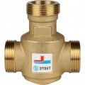 Термостатический смесительный клапан Stout 1 1/4"нр, 60C, 9.0м3/ч  для твердотопливных котлов