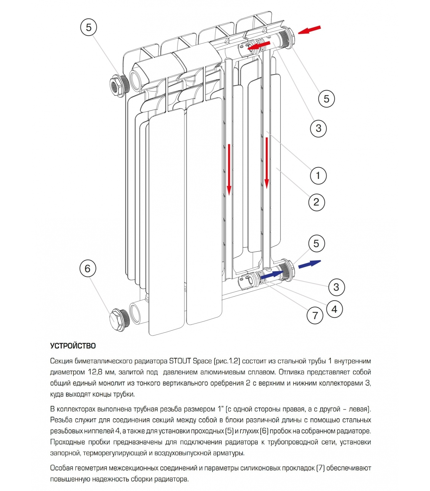 Подключение 12 секционного биметаллического радиатора. Rifar monolit 350 чертеж. Схема установки кронштейна для биметаллических радиаторов отопления. Биметаллический секционный радиатор конструкция. Подключение 12 секционного биметаллического радиатора.