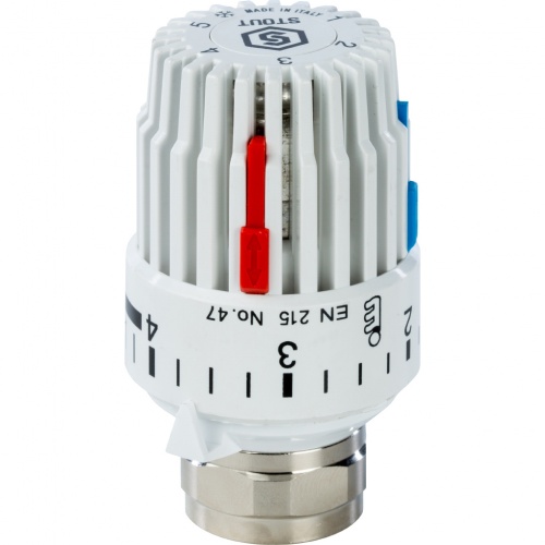 Головка термостатическая газовая Stout 6-28С, М30х1,5, белая купить в интернет магазине Санрай73