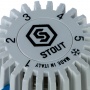 Головка термостатическая газовая Stout 6-28С, М30х1,5, белая