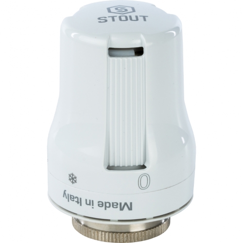 Головка термостатическая жидкостная Stout 6-28С, М30х1,5, белая купить в интернет магазине Санрай73