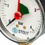 Группа безопасности 1" Stout c воздухоотводчиком, предохранительным клапаном и манометром