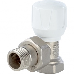 Вентиль регулировочный со сгоном угловой 3/4" ВР/НР Stout