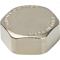 Заглушка 1"вр Stout никелированная латунная