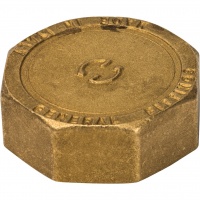 Заглушка 1 1/2"вр Stout латунная