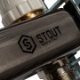 Коллекторная группа Stout SMS-0912 1"х3/4" 5 выходов, без расходомеров