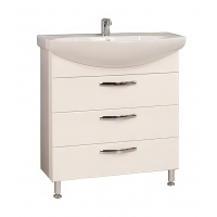 Тумба АКВАТОН Ария 80Н белая под умывальник Смайл 80