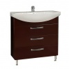 Тумба АКВАТОН Ария 80Н темно-коричневый под умывальник Смайл 80