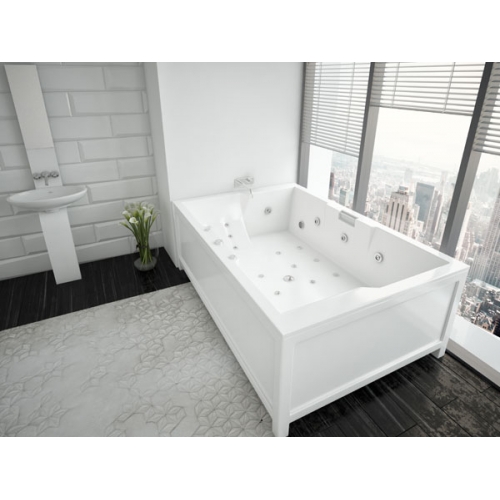 Ванна 190х130 акриловая ДОРАДО Акватек с фронтальной  панелью купить в интернет магазине Санрай73