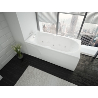 Ванна 180х80 акриловая Европа вклеенный каркас + сифон + экран Акватек