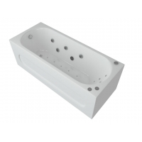 Ванна 170х70 акриловая Оберон Акватек с панелью+гидромассаж (слив слева)