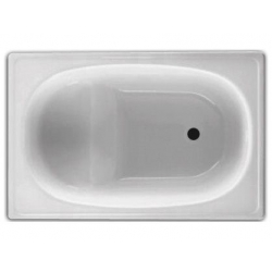 Ванна 105х70 стальная BLB Europa без ножек с сиденьем