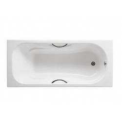 Ванна 150х75 чугунная ROCA MALIBU с противоскользящим покрытием, без ручек