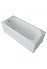 Ванна 180х80 акриловая Оберон пустая с фр. экраном (слив слева) Акватек