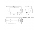 Ванна 180х80 стальная KALDEWEI Saniform Plus белый  mоd.375-1
