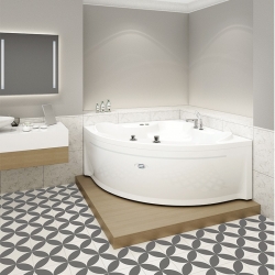 Ванна 149х149 акриловая Radomir Сандра панель+ каркас