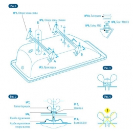 Подставка 105х70 опорная к ваннам ВИЗ (Antika, Donna ванна)