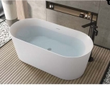 Ванна 180х80х60 акриловая ОВО отдельностоящая, со сливом и ножками Акватек