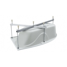 Каркас усиленный Triton для асимметричной ванны Бэлла, универсальный, 5 опор, 115/150 см