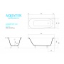 Ванна 170x70 чугунная Aquatek Сигма (в комплекте с 4 ножками)