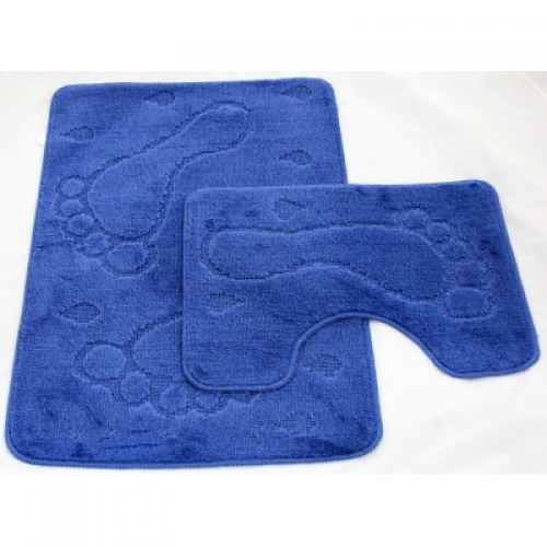 Набор ковриков для ванной Zalel 2 пр. 55х85 (синий) купить в интернет магазине Санрай73