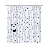 Штора для ванной полиэстр FIXSEN PANDA 180*200 без колец