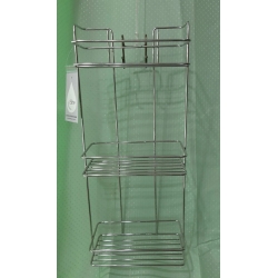 Полка прямая 3-х 20см Elite из нержавеющей стали SK20-3