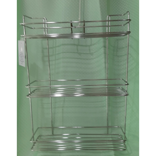 Полка прямая 3-х 35см Elite из нержавеющей стали SK35-3 купить в интернет магазине Санрай73