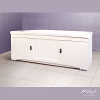 Экран под ванну Alavann Still 1,6 м МДФ белый, купе, каркас из алюминия
