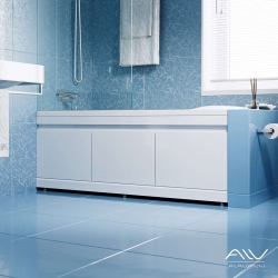 Экран под ванну Alavann SOFT 1,7 м МДФ белый, 3 двери откидные