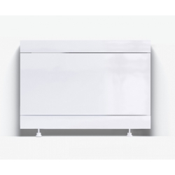Экран торцевой под ванну с пластиковой рамой белый
