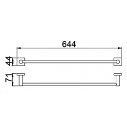 Полотенцедержатель black Timo Selene