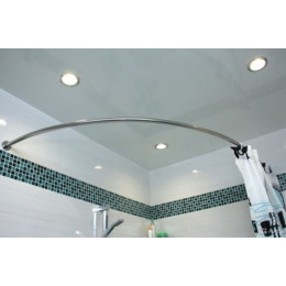 Карниз для ванны Дуга 1,7м х 1,1м сталь нержавеющая