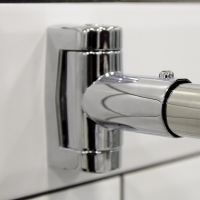 Карниз для шторы на ванну Radomir Ирма 169х110 (хром)