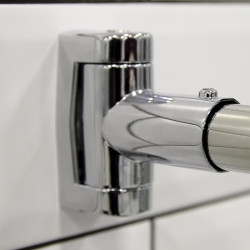 Карниз для шторы на ванну Radomir Ирма 169х110 (хром)