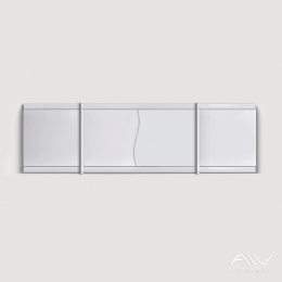 Экран под ванну Alavann Премьер 1,5 м белый, купе, с алюминиевой рамой