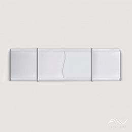 Экран под ванну Alavann Премьер 1,5 м белый, купе, с алюминиевой рамой