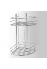 Полка MIXLINE 2-ярус угловая овал высокая