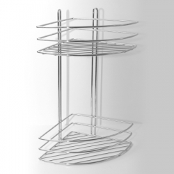 Полка MIXLINE 2-ярус угловая овал высокая