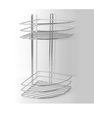 Полка MIXLINE 2-ярус угловая овал высокая