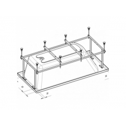Монтажный комплект 170х75 к ванне ROCA HALL