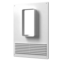 Площадка торцевая 205мм х 240мм вертикальная с решеткой с фланцем 60мм х 120мм ФЛЕКС