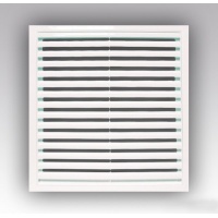 Вентиляционная решетка 250мм х 250мм белая пластик