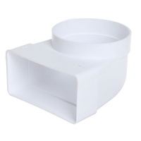 Соединитель 60мм х 120мм/Ø100мм угл плоский/круглый 612СК10ФП