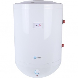 Бойлер 75л STOUT косвенный, 1 теплообменник, настенный