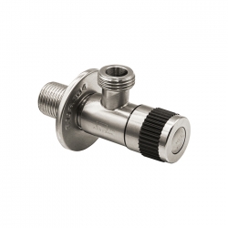 Кран вентильный угловой 1/2"НР/НР Solone DF-1022 для смесителя