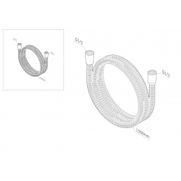 Шланг для душа AM.PM F0415300 150 см нержавеющая сталь, хром