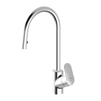 Смеситель для кухни AM.PM Like F8012000, однорычажный, высокий поворотный вытяжной излив