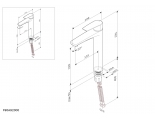 Смеситель для раковины AM.PM Gem F90A92000, однорычажный, высокий излив